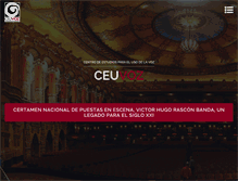 Tablet Screenshot of ceuvoz.com.mx